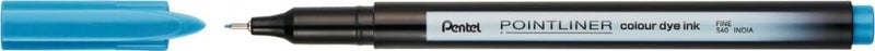 بنتل قلم Pentel S40 Pointliner، حبر صبغي ملون، سمك خط 0.4 مم، لون أزرق توبراز (قلم واحد) - Image 2