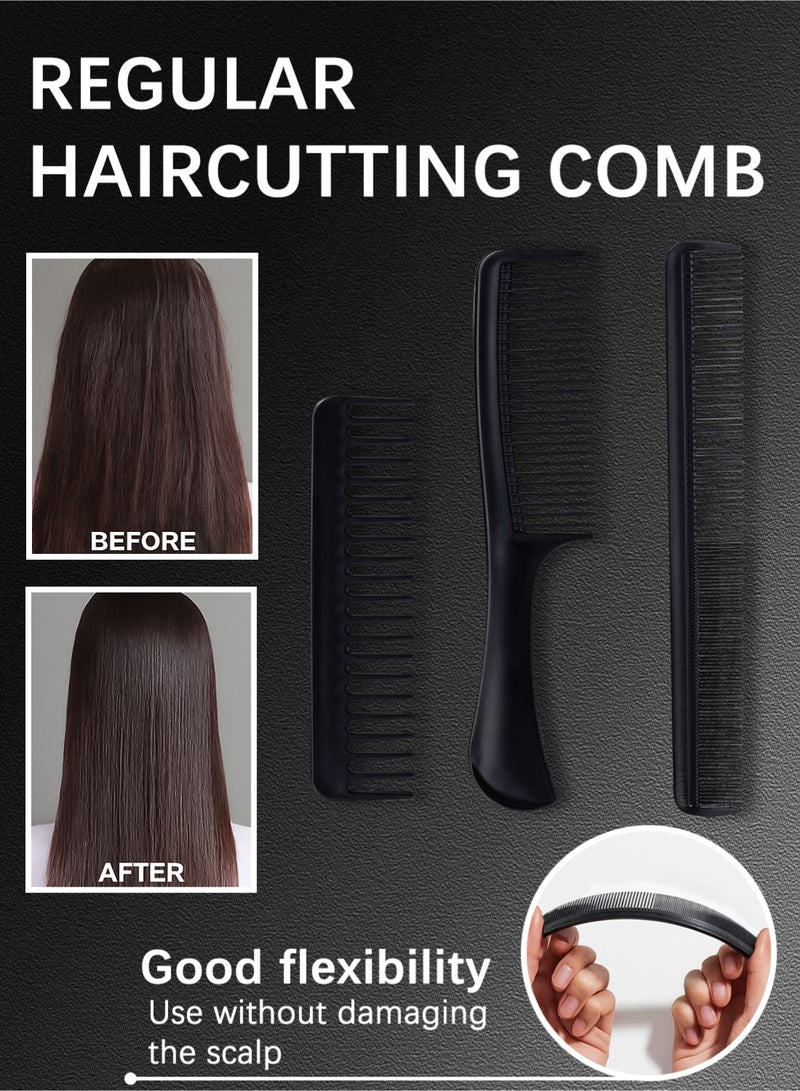 l&wen 10Pcs Comb Set, Professional Hair Styling Combs, Anti-Static barber Combs Kit for Detangling, Fine & Thick Hair - Image 3