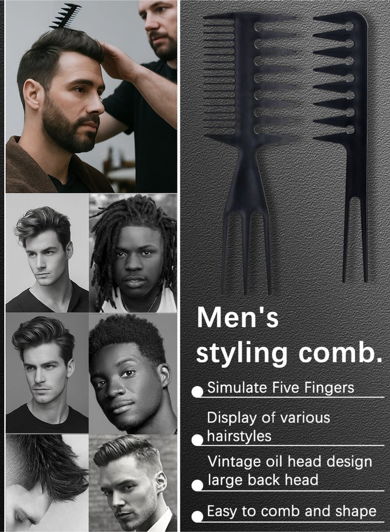 l&wen 10Pcs Comb Set, Professional Hair Styling Combs, Anti-Static barber Combs Kit for Detangling, Fine & Thick Hair - Image 4