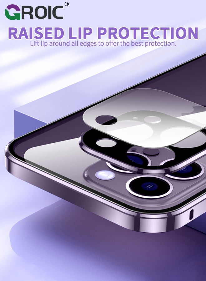 GROIC Anti Peeping Case for iPhone 15 Plus (6.7"), 360 Degree Front and Back Privacy Tempered Glass Cover, Anti SPY Screen, Anti Peep Magnetic Adsorption Metal Bumper Phone Shell for iPhone 15 Plus - Image 5