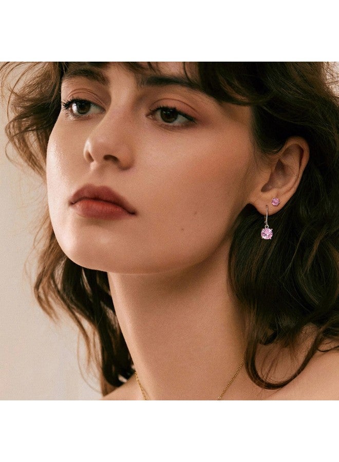 KesaPlan Multicolor Crystal Dangle Earrings And Studs For Women 929 Silver Hypoallergenic Dangle Earrings Leverback Earring - Image 4