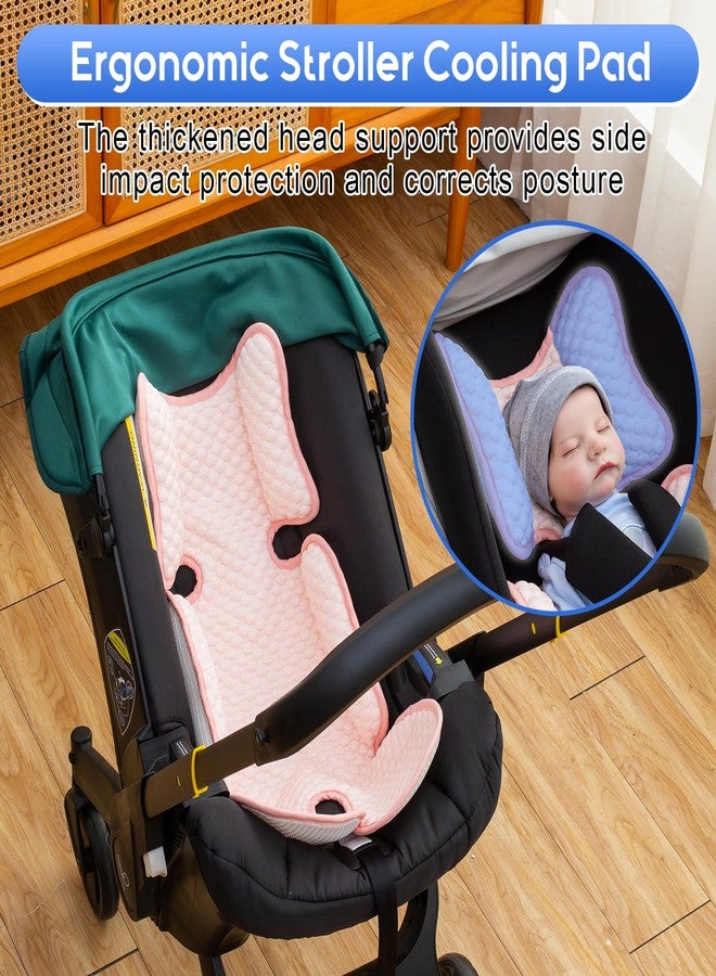 Kaseeous Baby Car Seat Cooling Pad, Mink Dot Carseat Cooler Mat for Girls Boys, Stroller Pad with 3D Breathable Mesh, Multifunctional Infant Insert Liner for Summer - Image 5