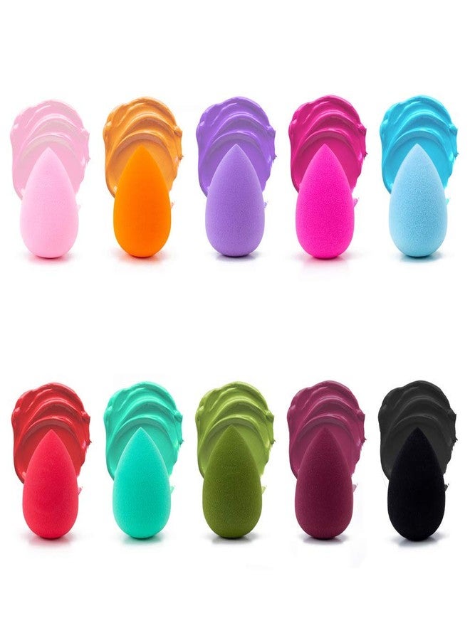 RECTYO GALLERY 8 PCS Makeup Sponge 8 Pcs Cosmetics Beauty Blender Latex Free and Vegan Puffs for Foundation,Liquid, Cream, and Powder with Sponge Holder Box (MULTICOLOR) - Image 3