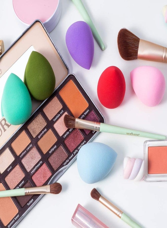 RECTYO GALLERY 8 PCS Makeup Sponge 8 Pcs Cosmetics Beauty Blender Latex Free and Vegan Puffs for Foundation,Liquid, Cream, and Powder with Sponge Holder Box (MULTICOLOR) - Image 2