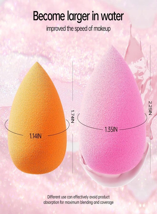 RECTYO GALLERY 8 PCS Makeup Sponge 8 Pcs Cosmetics Beauty Blender Latex Free and Vegan Puffs for Foundation,Liquid, Cream, and Powder with Sponge Holder Box (MULTICOLOR) - Image 4