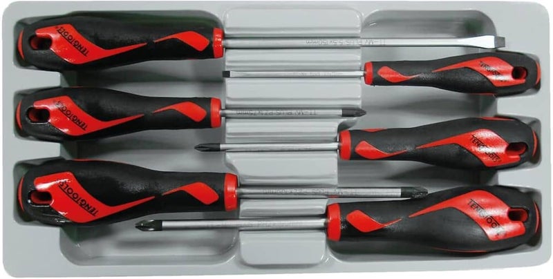 Teng Tools 6 Piece Screwdriver Set (Flat, PH, PZ) - MD906N
