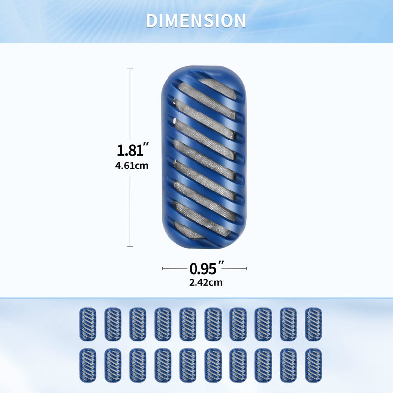 SOMEWAYTOP [Enhance] 20-Pack Demineralization Cartridge for Humidifier Compatible with HoMedics Total-Comfort Ultrasonic Humidifier Demineralizer Tablets Filter Replacement for Water Decalcification, Remove Odor - Image 4