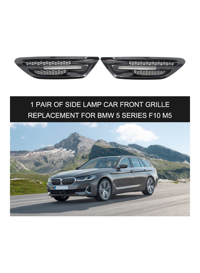 NIBEMINENT Pair Of Replacement M5 Side Lamp Grill For BMW 5 Series - Image 1