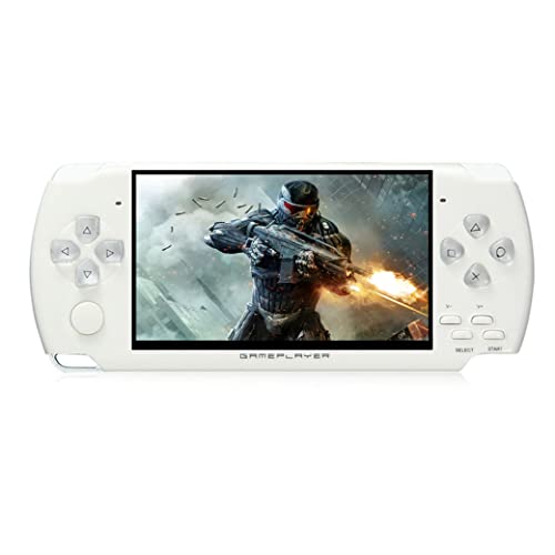 JXD Handheld Game Console 43 inch 8GB Built in 2000 Games for Multiple Simulators X6 Retro Video Game Console Mp34Ebook TV Out Mini Hand Portable Game Player Device Holiday White - Image 1