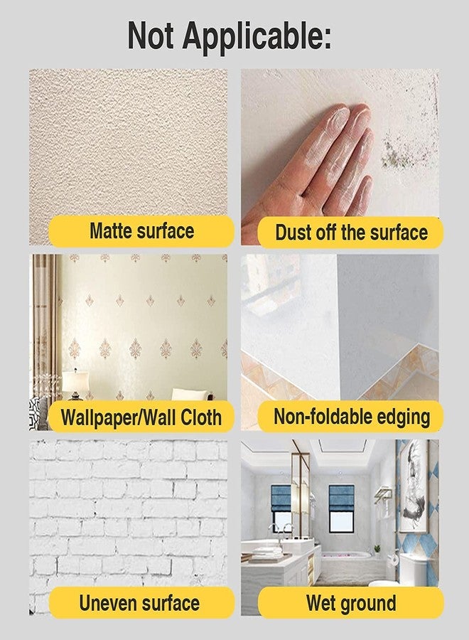 Perfect Pricee Home Tile Sticker Waterproof Gap Sealing Tape for Floor and Wall (1 cm x 50 Meters) (Silver) - Image 4