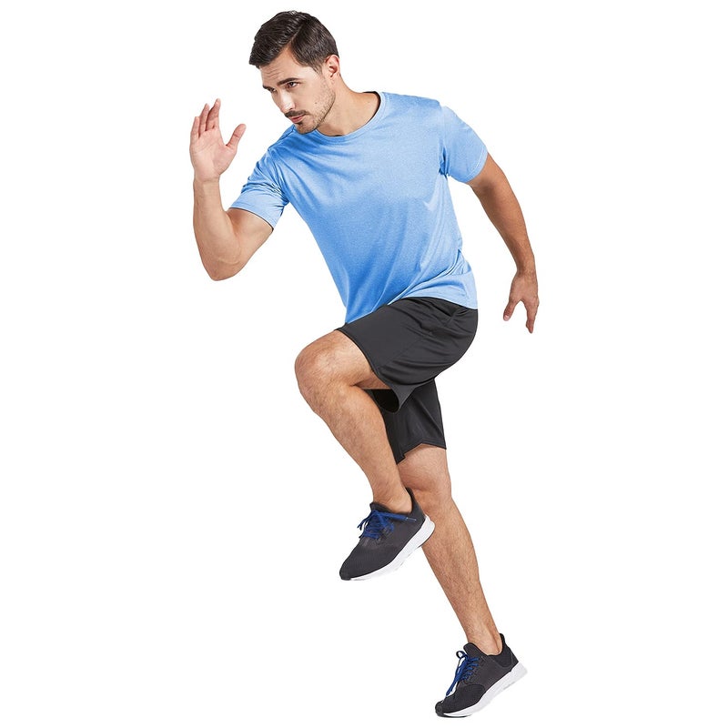 AKAWOOKO 5 Pack Men's Dry Fit T Shirts Athletic Running Gym Workout Short Sleeve Tee Shirts for Men (US, Alpha, Medium, Regular, Regular, Set 4) - Image 5