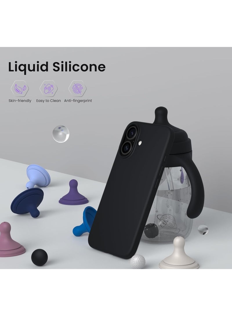 جراب لهاتف iPhone 17 مصنوع من جل السيليكون السائل الناعم، حماية كاملة للجسم ضد الصدمات، غطاء غير لامع، بطانة ناعمة من الألياف الدقيقة، جراب خلفي نحيف لهاتف iPhone 17 - Image 4