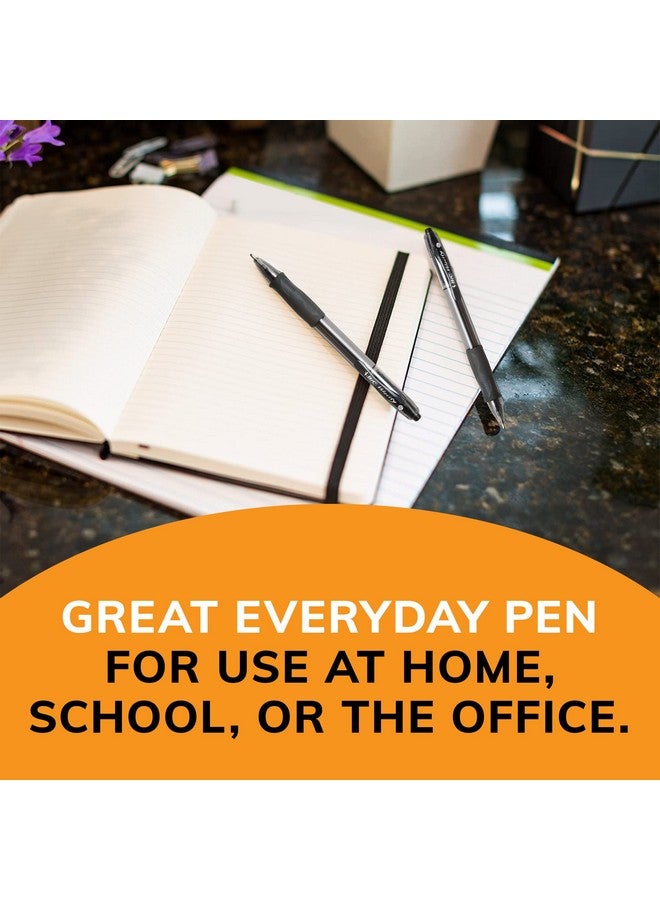 بيك أقلام حبر جاف BIC Glide Bold Black، رأس عريض (1.6 مم)، عبوة من 12 قلمًا، أقلام حبر جاف قابلة للسحب مع قبضة كاملة مريحة - Image 5