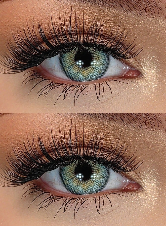 سيدة جديدة عدسات لاصقة ملونة خضراء من فريش ليدي للاستخدام السنوي - Image 2