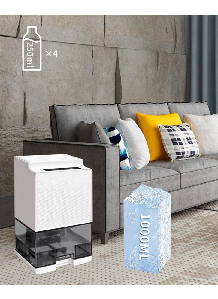 Arabest - Dehumidifier, 1000ml Small Dehumidifiers for Room for Home, Quiet with Auto Shut Off, Dehumidifiers for Bedroom, Bathroom, RV, Closet - Image 1