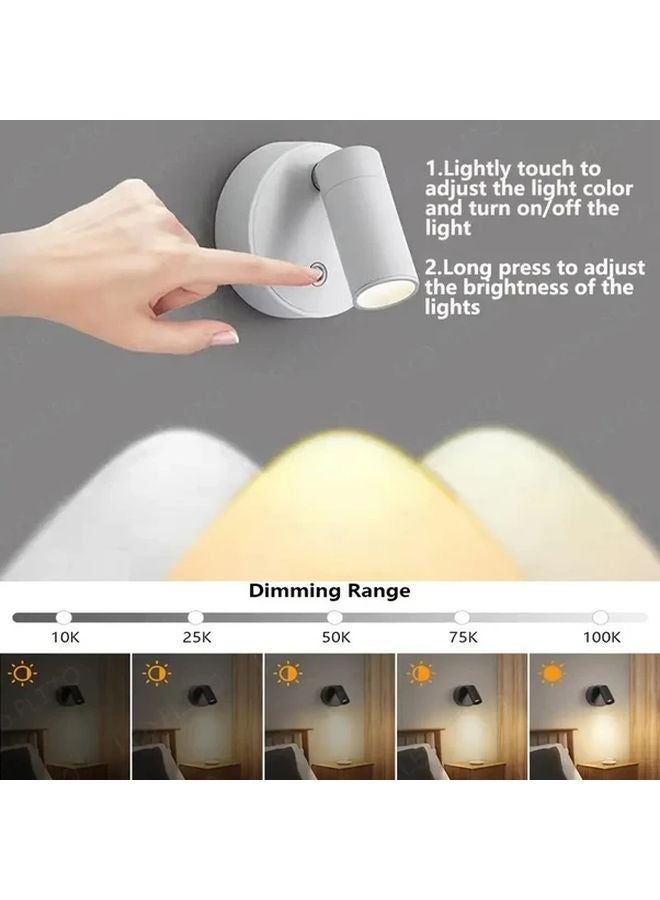 PP Home Goodies Wireless Spotlight 360 Rotating Night Light USB Rechargeable Magnetic Desk Lamp - Image 3