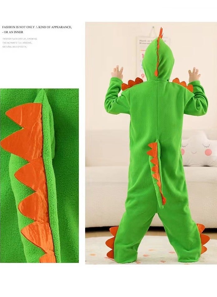 xppier Dinosaur Costume for Kids 1-7 Years – Dinosaur Jumpsuit Costume for Halloween Dress Up Cosplay Fancy Dress Party – Animal Costumes for Kids – Dinosaur Costume Toddler, 8-10 Years  - Image 4