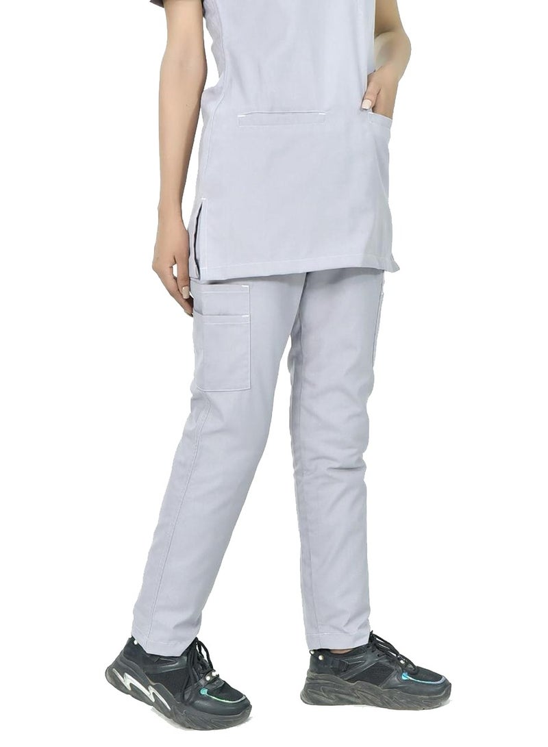 SPACEDOUT MEDICAL SCRUB SET/ MILANO STYLE UNISEX V NECK CARGO TROUSER  - Image 4