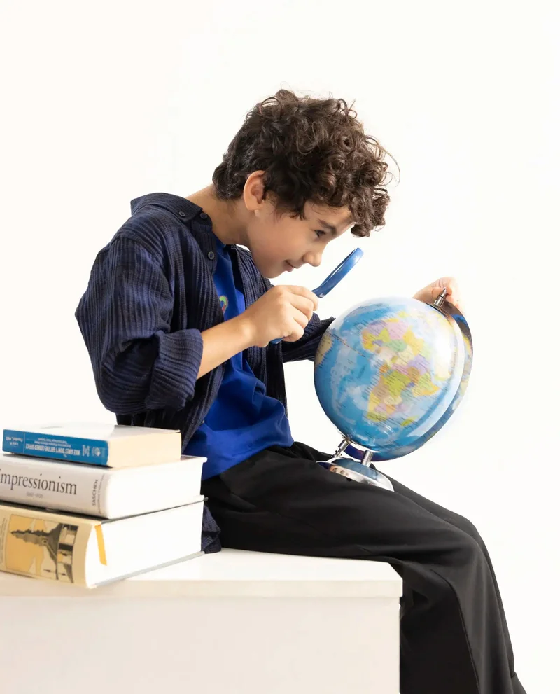 رير ونز Rare Ones Kids Toyt Blue Cotton Full Sleeves Button Down Regular Fit Checked Shirt