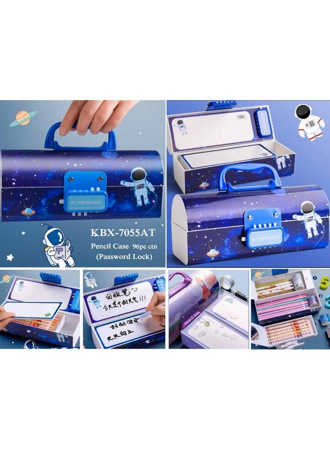 PARTEET Pencil Box with Code Lock Pen Case Large Capacity Multi-Layer Multi-Function Storage Bag Secret Compartment Pencil Box (Assorted) - Image 5