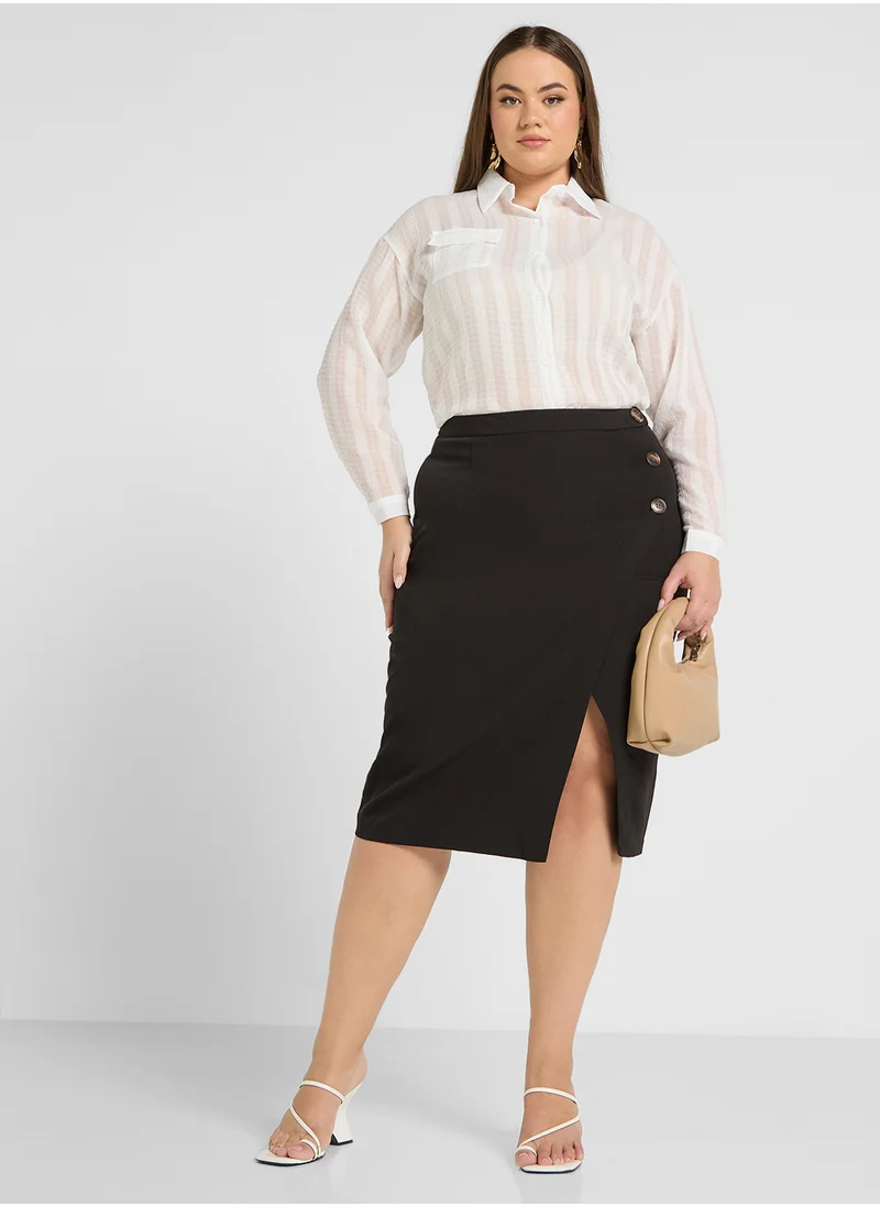 Ella Plus Button Down Shirt