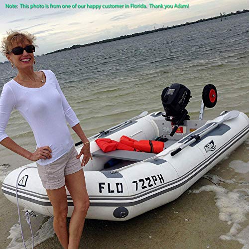 Seamax Deluxe 4x4 Boat Launching Dolly with 14" Wheels System, Commercial Grade Quality for Inflatable Boat & Aluminum Boat - Image 4