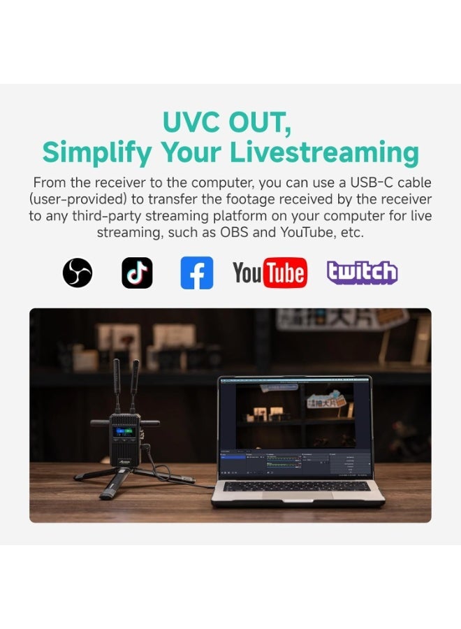 Accsoon WIT08-S-RX CineView 2 SDI Wireless Video Receiver – Dual SDI, Low Latency, Long-Range Professional Wireless Video Reception for Filmmakers - Image 3