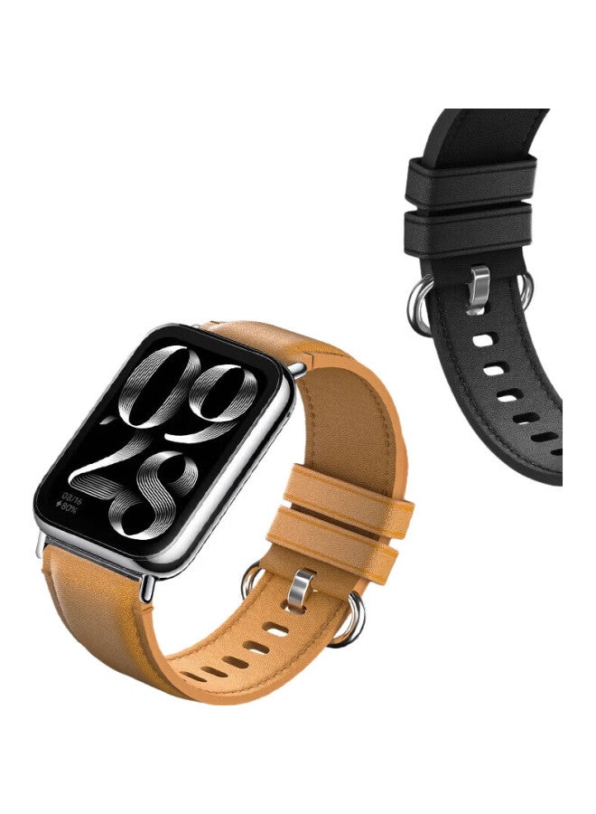 CangHua حزام بديل من الجلد الأصلي لساعة Redmi Watch 4/Redmi Watch 5 الرياضية الذكية - Image 3