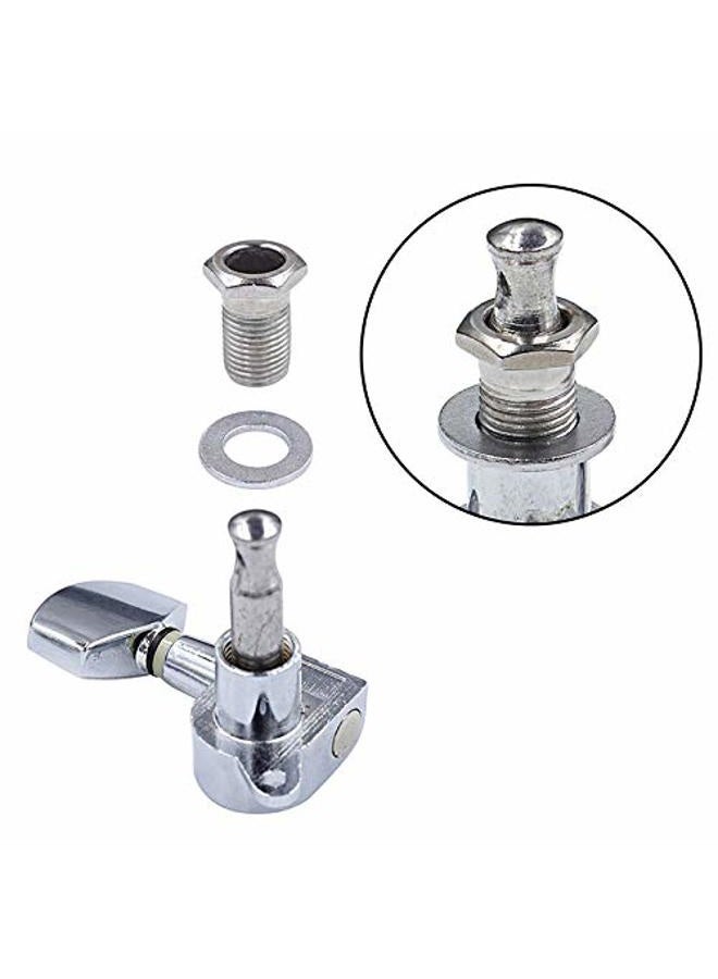 DGQ 3L3R 6 Pieces Acoustic Guitar String Tuning Pegs Machine Heads Knobs Tuning Keys Enclosed Locking Tuners for Electric or Acoustic Guitar - Image 3