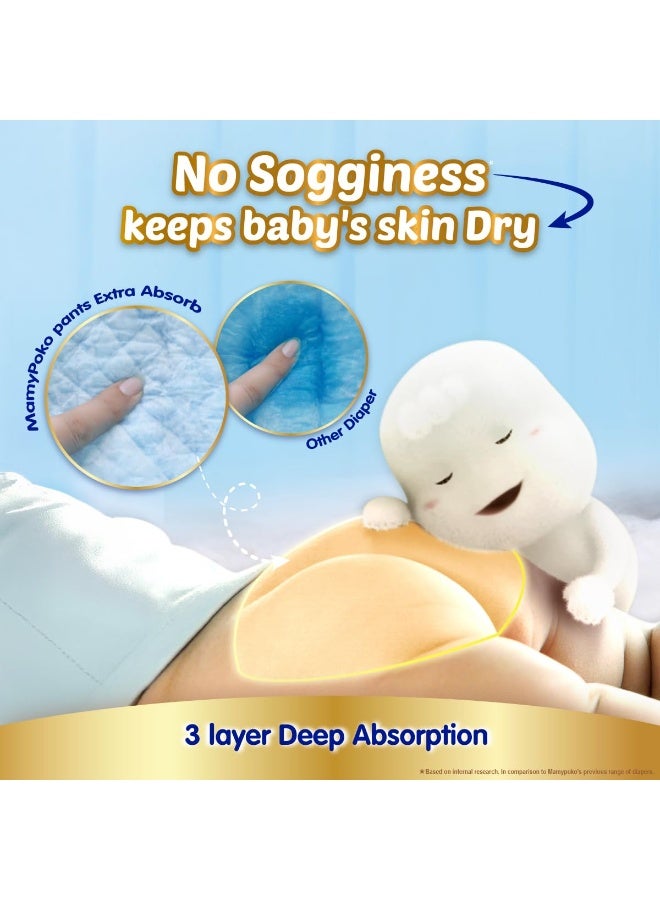 MamyPoko Pants Extra Absorb Baby Diapers, Small (S Size) | 4-8 kg | 66 Count |Deep Sleep Diapers| Soft Gentle fit |Deep Absorbent Crisscross | Skin Friendly with Coconut Oil - Image 3