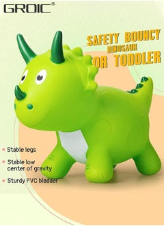 GROIC Dinosaur Bouncy Horse Hopper,Bouncy Horse,Bouncing Animals Hopper for Toddlers or Kids, Ride on Rubber Jumping Toys  - Image 2