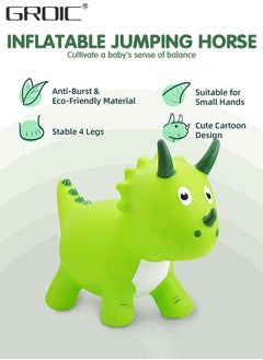 GROIC Dinosaur Bouncy Horse Hopper,Bouncy Horse,Bouncing Animals Hopper for Toddlers or Kids, Ride on Rubber Jumping Toys  - Image 4