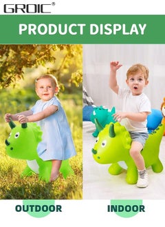 GROIC Dinosaur Bouncy Horse Hopper,Bouncy Horse,Bouncing Animals Hopper for Toddlers or Kids, Ride on Rubber Jumping Toys  - Image 5