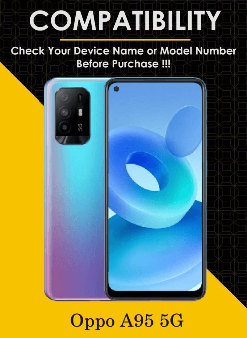 AINA 2 Pieces Tempered Glass Screen Protector 5D Designed For Oppo A95 5G Full Glue Edge to Edge Full Screen Coverage And Bubble Free - Image 2