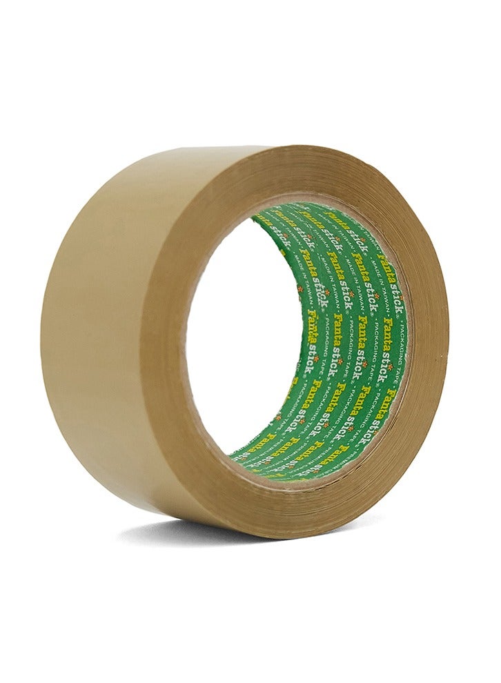 Fantastick 6-Piece Brown Two Inch Wide Packaging Tape 100 Yards Length  - Image 2