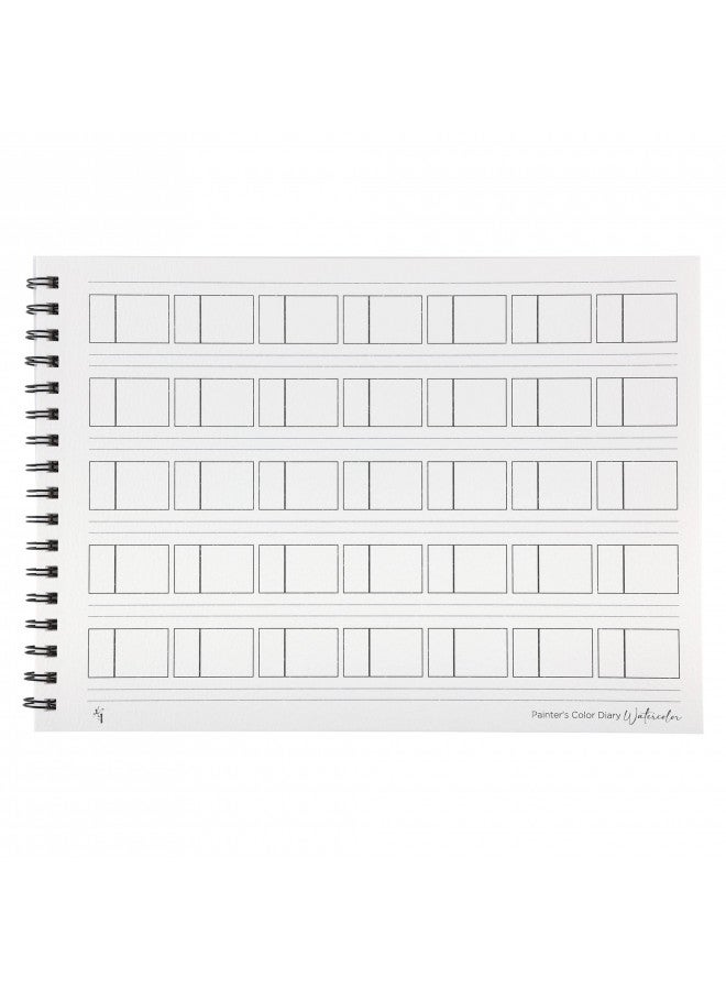 HG Art Concepts HG Art Concepts Painters Color Diary - 9x12" Spiral-Bound Acid-Free Color Swatch Book with 10 Pages for Watercolor & Mixed Media - 2 Pack  - Image 1