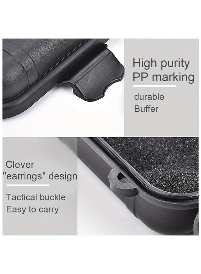 Waterproof Survival Storage Box Durable PE Plastic Shockproof Floats On Water For Camping Fishing Outdoor Adventures XXL Black - Image 5