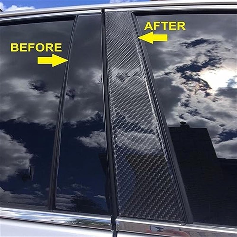 Wivplex Carbon Fiber Car Window Trim Cover for HR-V 2023 - Image 5