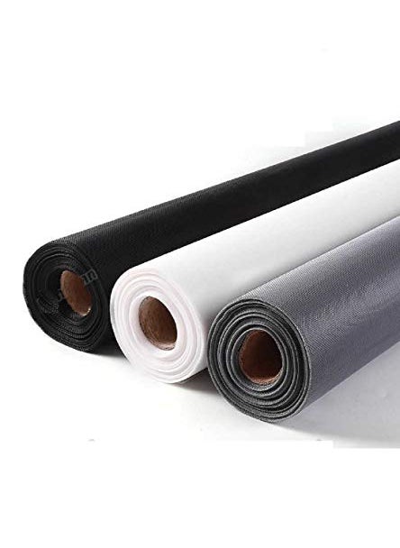 DM DASII MAT - DM Dasii Fiberglass Mosquito Net for Windows Doors Easy DIY Install Durable Insect Screen PreStitched with Fastener Tape AntiMosquito Mesh 4 5 ft Grey - Image 1