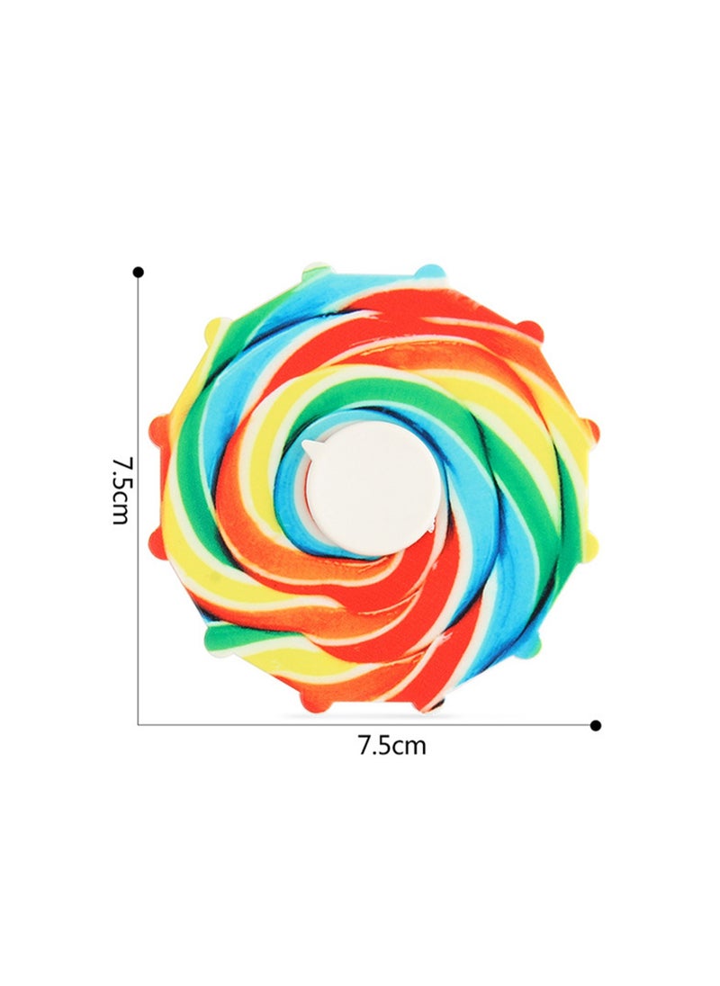 Stress Relief Toys Fidget Spinner Double-sided UV Printed Spinning Disk Finger Spinner (Mandala)