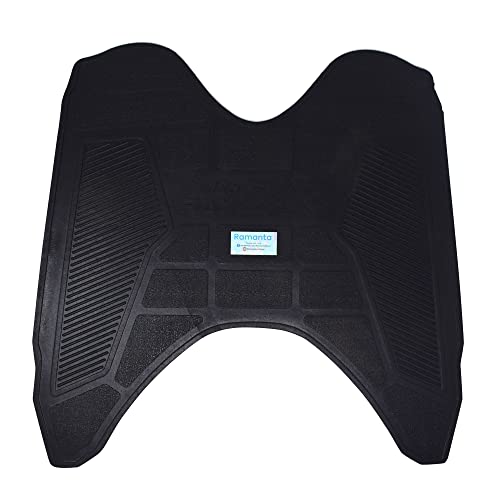 Ramanta Ray ZR Foot Mat Washable PVC/Soft Rubberized Floor Mat/Foot Mat Compatible for Ray ZR BS-6 (1 PC, Black) - Image 1