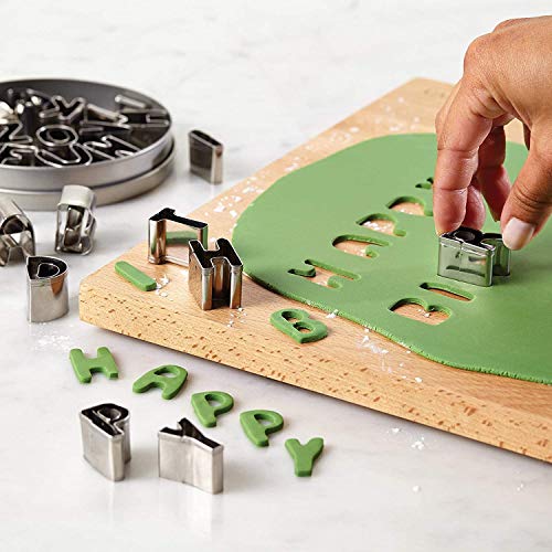 HARI - Cookie Cutter Set 26 Pcs Stainless Steel Alphabet Letters Biscuit Cookie Cutters Mini A-Z Shaped Cookie Molds - Image 4
