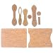 CoscosX DIY Wallet Keychain Leather Templates Clear Acrylic Stencils for Leather Craft Quilting Sewing 5 Pack - Image 2