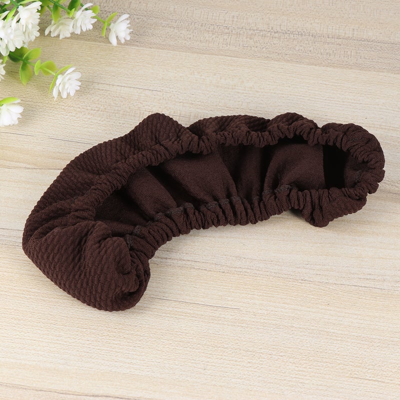 2pcs Thickened Office Computer Chair Armrest Protect Cover Elastic Band Chair Arm Rest Sleeves (Coffee) - Image 5
