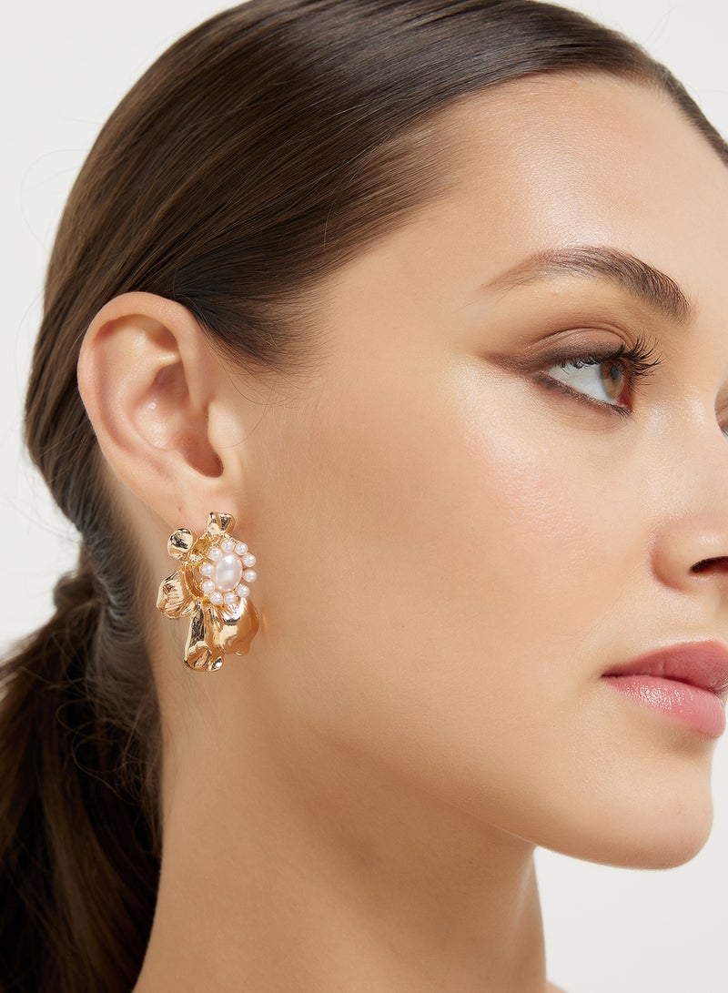 ELLA Floral Stud Earrings  - Image 3