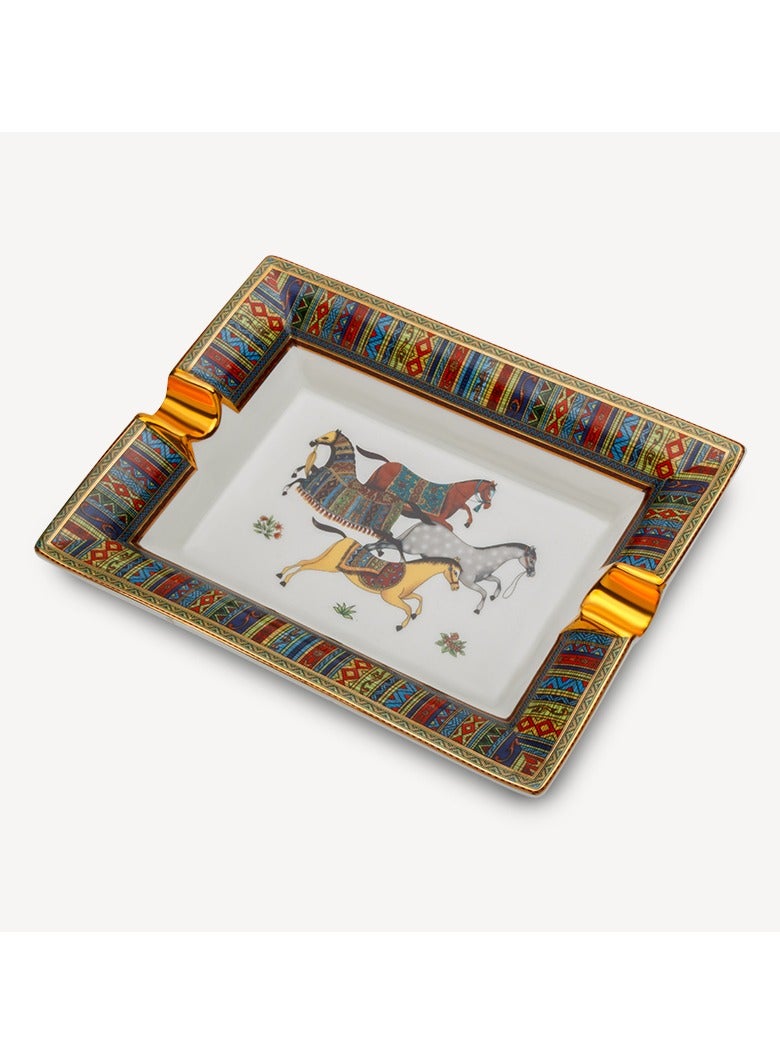 Hemingway Lubinski Ceramic Royal Design Ashtray Decoration White Easily Wiped Clean - Image 3