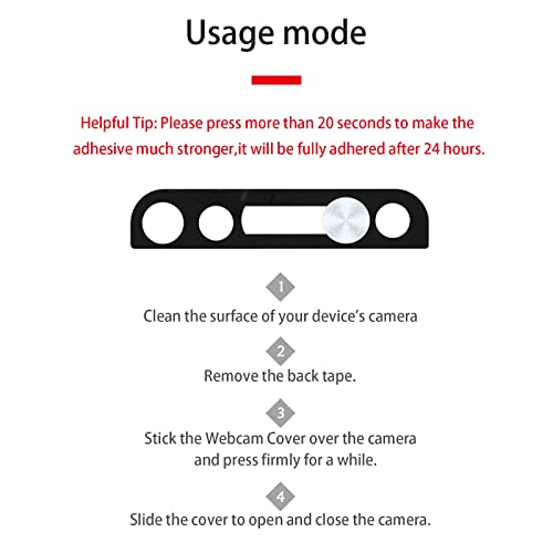 EYSOFT Phone Front Camera Cover,Webcam Cover Compatible for iPhone X/XR/XS/XS Max, iPhone 11/11 Pro/11 Pro Max,iPhone 12/12 Mini /12Pro /12Pro Max,Protect Privacy and Security,Not Affect Face ID - Image 4