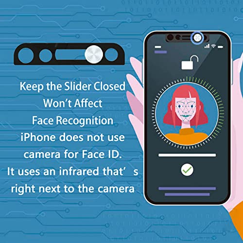 EYSOFT Phone Front Camera Cover,Webcam Cover Compatible for iPhone X/XR/XS/XS Max, iPhone 11/11 Pro/11 Pro Max,iPhone 12/12 Mini /12Pro /12Pro Max,Protect Privacy and Security,Not Affect Face ID - Image 3