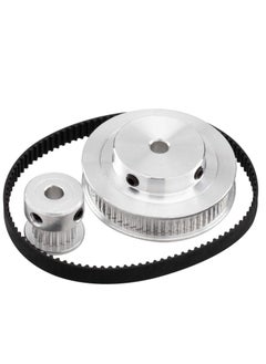 KASTWAVE 3D Printer Aluminum Timing Belt Pulley Wheel, 2 Kit GT2 Synchronous Wheel 20 & 60 Teeth 5mm Bore, Aluminum Timing Pulley with 2 pcs Length 200mm Width 6mm Belt (bore 5mm (2pcs a Set))  - Image 3