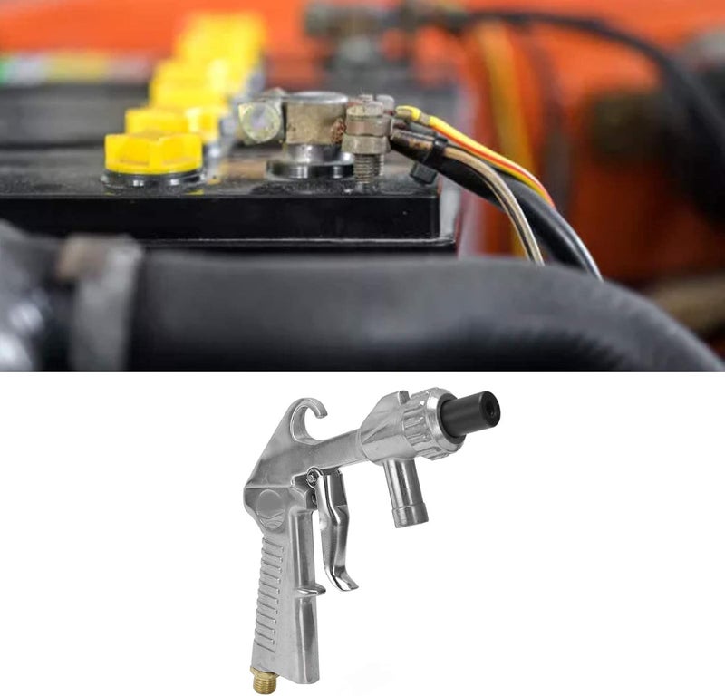 Pneumatic Air Sand Kit with Nozzles and 33.46in Tube, Aluminum and Ceramic Industrial Sandblasting Gun - High Pressure Rust Removal, Surface Refinishing for Home and - Image 2